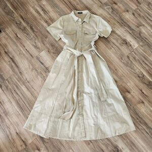 Tan J Crew Shirtdress Size 12